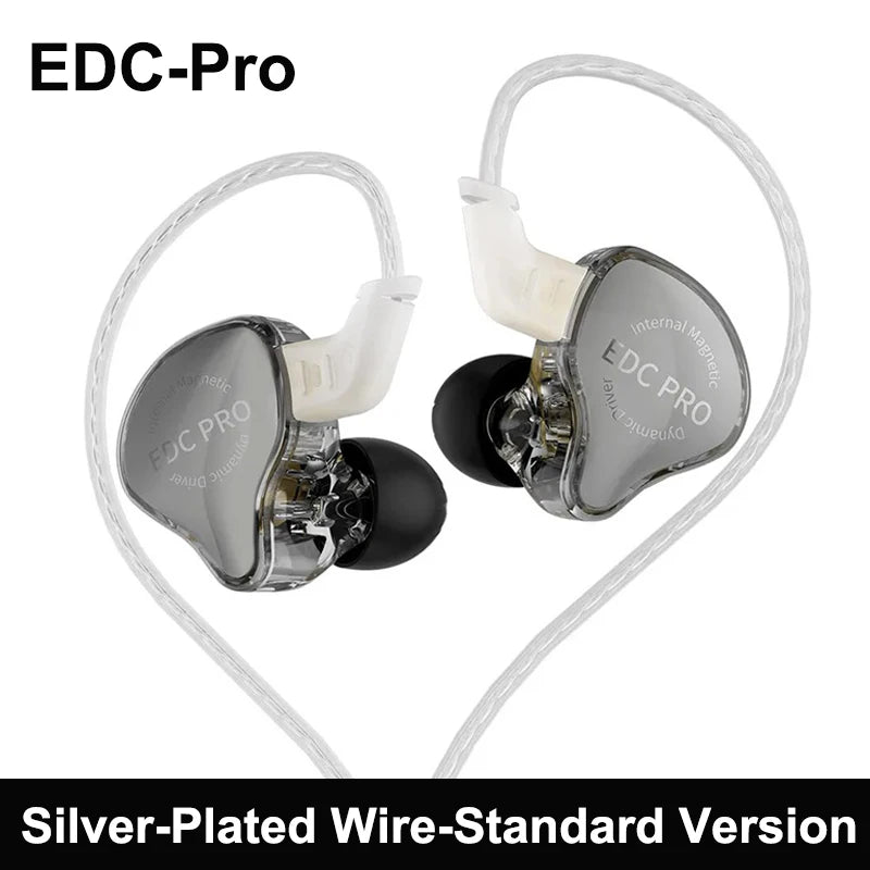 New KZ EDC Pro Headset Dynamic In-Ear Monitor HiFi Wired Headphone Bass Stereo Game Music Earbuds Sports Noise Reduction Earphon
