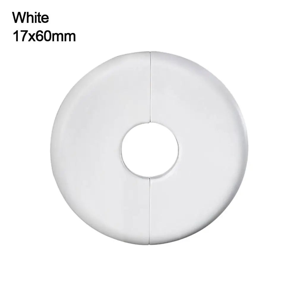 Shower Faucet Cover ABS Round Faucet Decorative Cover Black White Pipe Wall Covers Faucet Decor Kitchen Shower Faucet Accessory