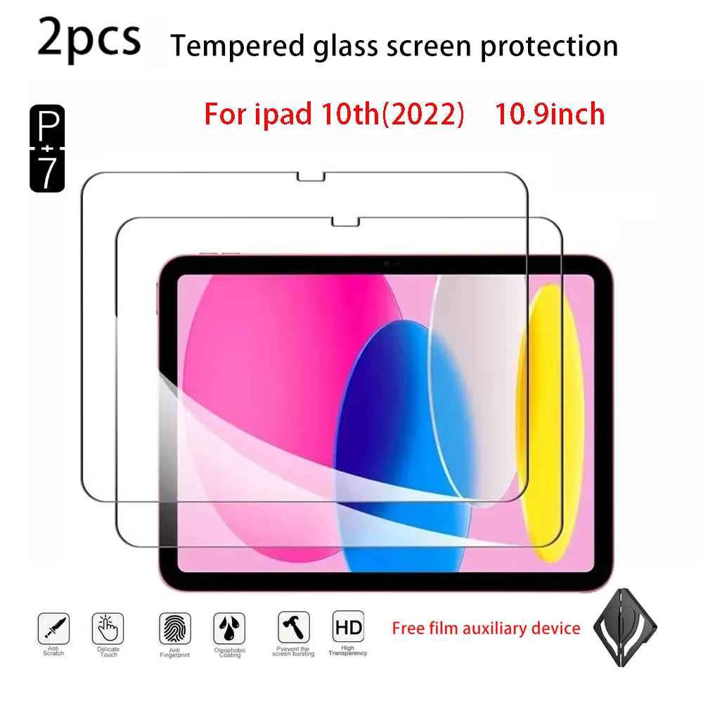 2PCS HD For iPad 12th A18/11th A16 2025/10th 2022 10.9inch iPad 9th/8th/7th 10.2inch 6th/5th 9.7 Tempered Glass Screen Protector