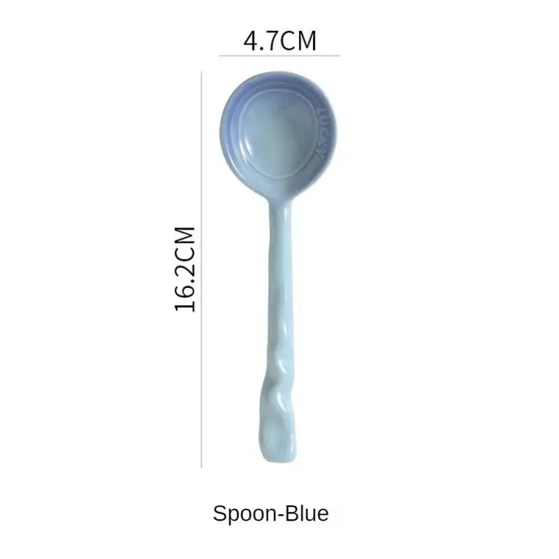 High Quality Non-toxic And Tasteless Good Looks Vintage Kitchen Supplies Ceramic Spoon Fine Workmanship