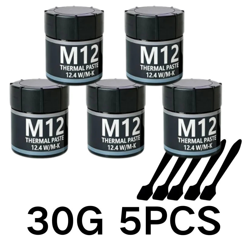 Thermal Paste Thermal Conductive Grease Paste 12.4 W/MK 1/4/8/15/30g For Game PC PS5 CPU GPU Cooling