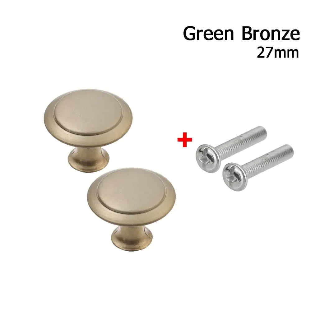 2pcs/lot Kitchen Cupboard Round Shape Furniture Fitting Cabinet Cabinet Pulls Wardrobe Pulls Drawer Knob Door Handle