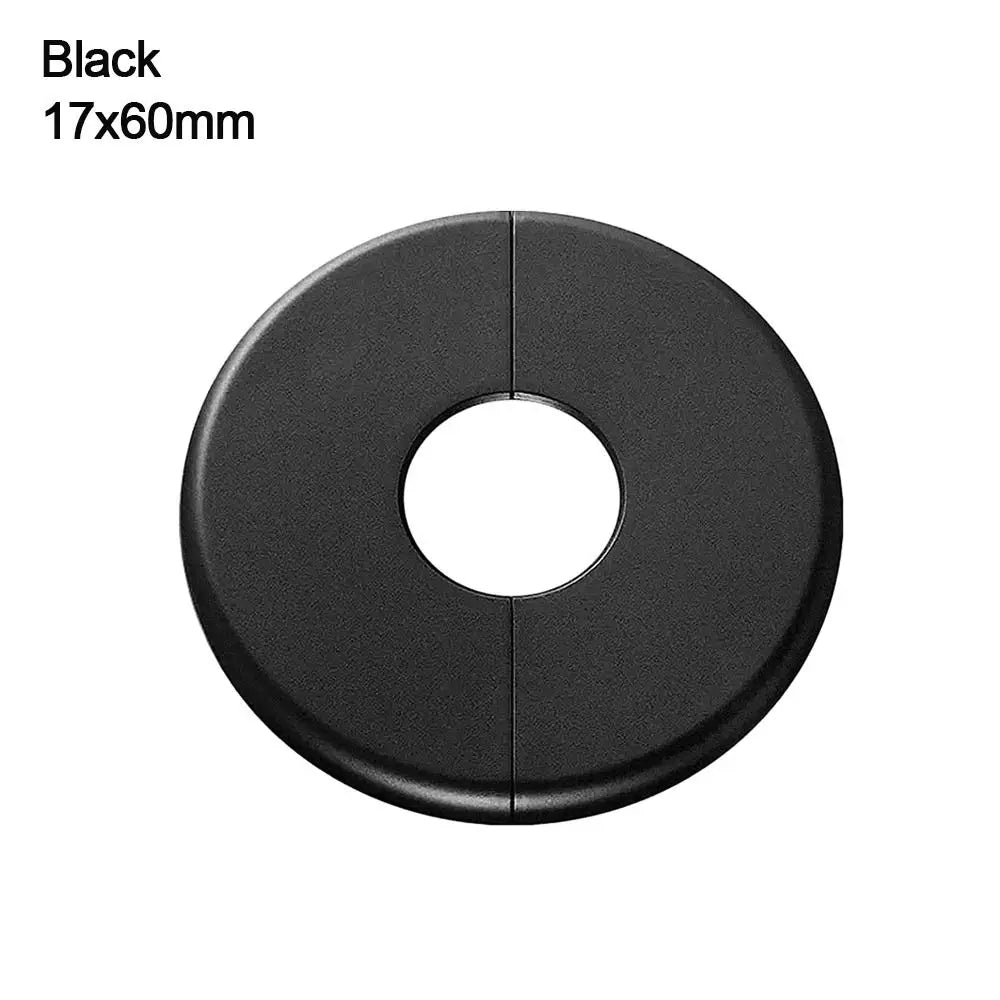 Shower Faucet Cover ABS Round Faucet Decorative Cover Black White Pipe Wall Covers Faucet Decor Kitchen Shower Faucet Accessory
