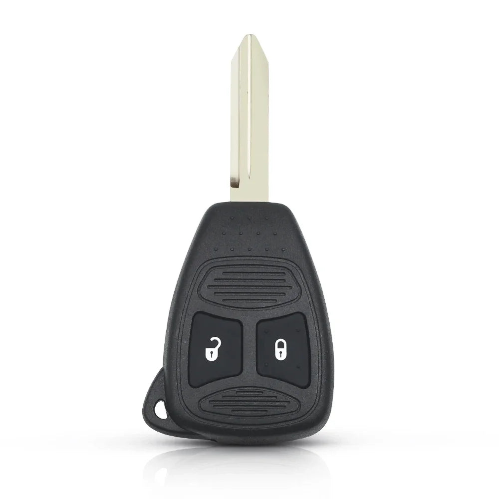 KEYYOU Car Key Shell Case 2/3/4/5/6 Buttons for Chrysler Pacifica Aspen 300 Dodge RAM Caravan Jeep Commander Grand Cherokee
