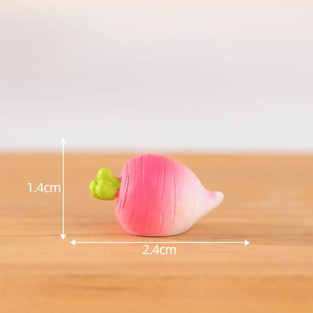 Mini Vegetable Figurines Resin Garlic Red Pepper Lettuce Cucumbers Pumpkin Ginger Baskets Diy Dollhouse Kitchen Vegetable Model