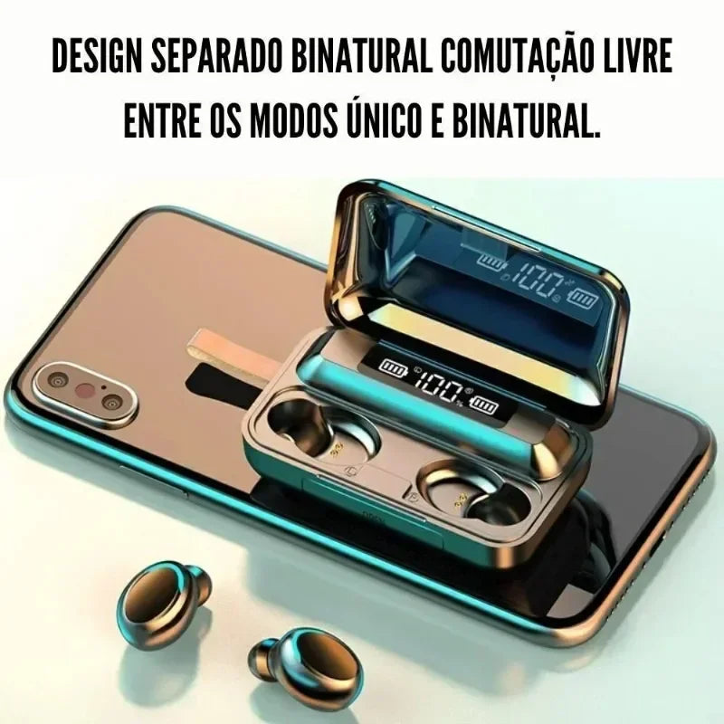 New F9 Bluetooth Headphones 9D Stereo High Bass Sport Earphones Handfree Touch Control Tws Wireless Earbuds Headset