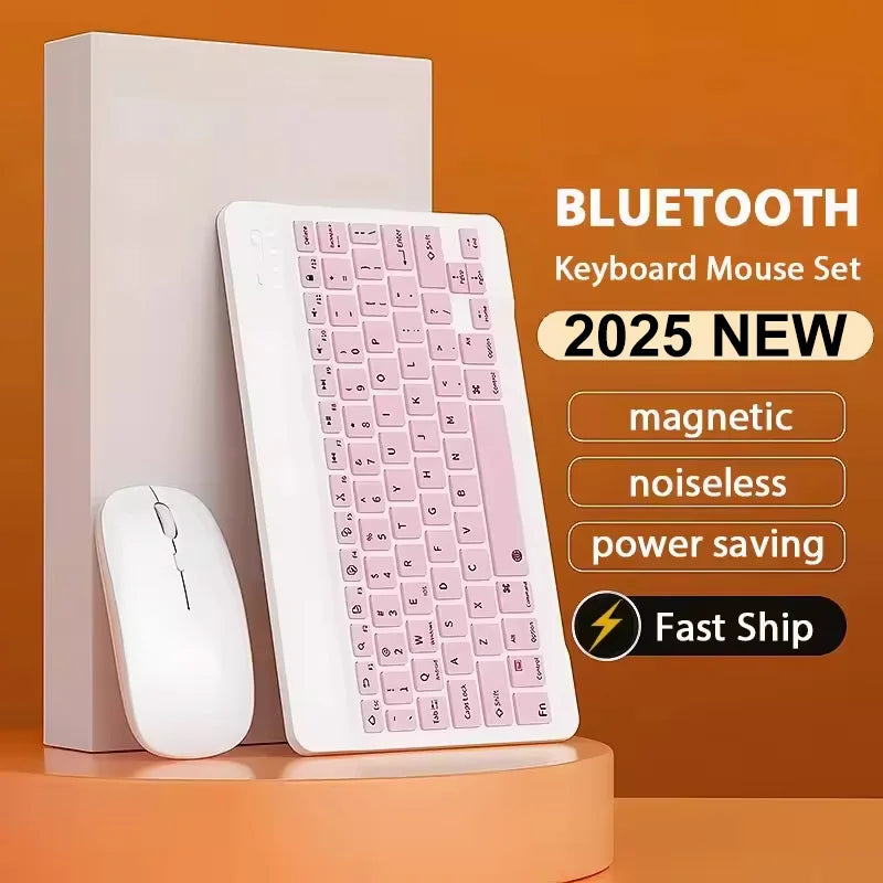 2025 New Bluetooth Wireless Keyboard Mouse For IOS Android Windows Tablet For iPad Mini Pro Keyboard Multi functional operation