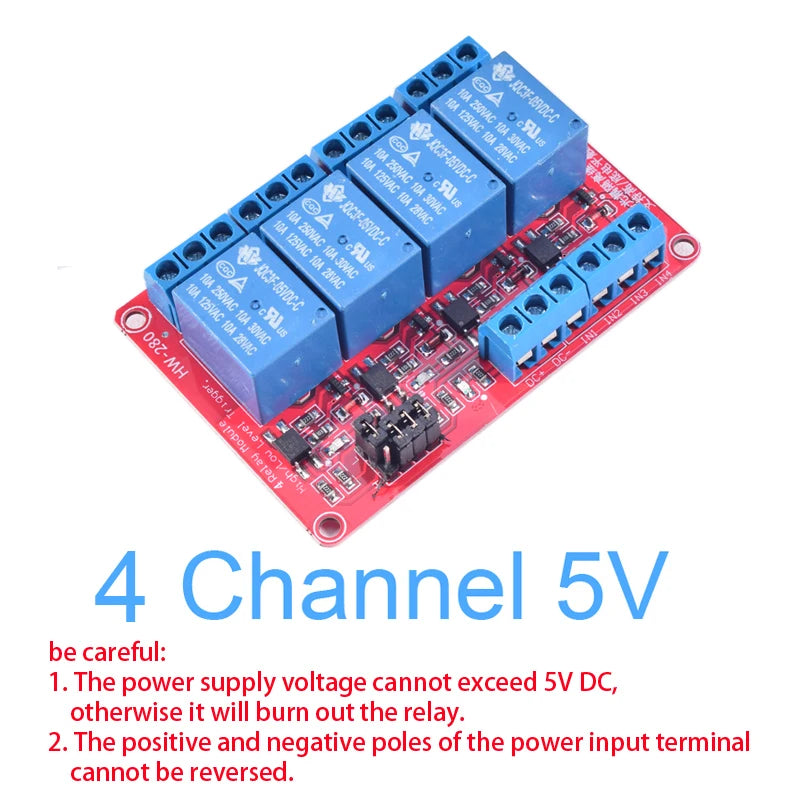 High/Low Level Trigger Relay Module 1/2/4/8 Channel 5V12V24V Home Intelligent Control Module With Optocoupler Isolation Output