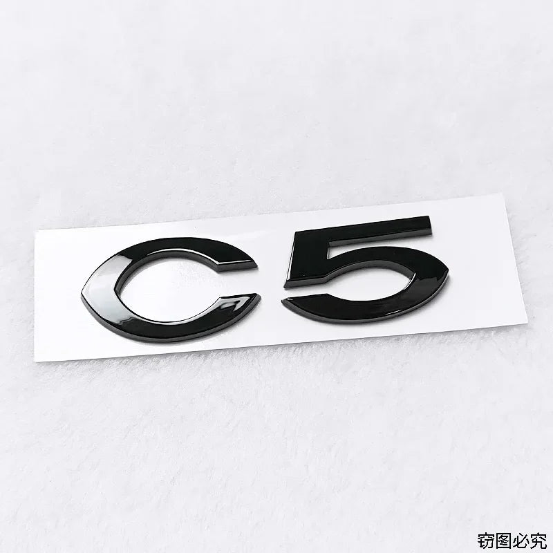 C2 C4 C5 Logo ABS 3D Car Rear Trunk Badge Sticker Styling for Citroen Brand Emblem Auto Body Decals Auto Modified Accessories