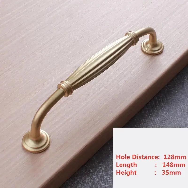 Handles Drawer Cabinet Furniture Kitchen Handles for Cabinet Knob Door Drawer Furniture Kitchen Knob Golden Simplicity Hardware