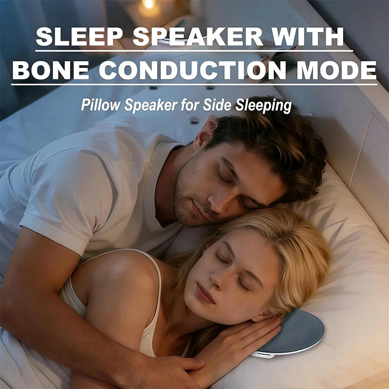 2026 Upgraded Wireless Sleep Aid Pillow Speaker Bluetooth Under Pillow Machine With White Noise 30/60/90 Min Timer Stereo Sound