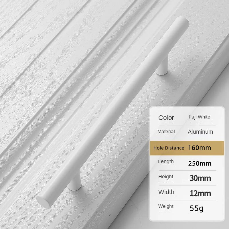 Handles Drawer Cabinet Furniture Kitchen Handles for Cabinet Knob Door Drawer Furniture Kitchen Knob Simplicity Fuji White