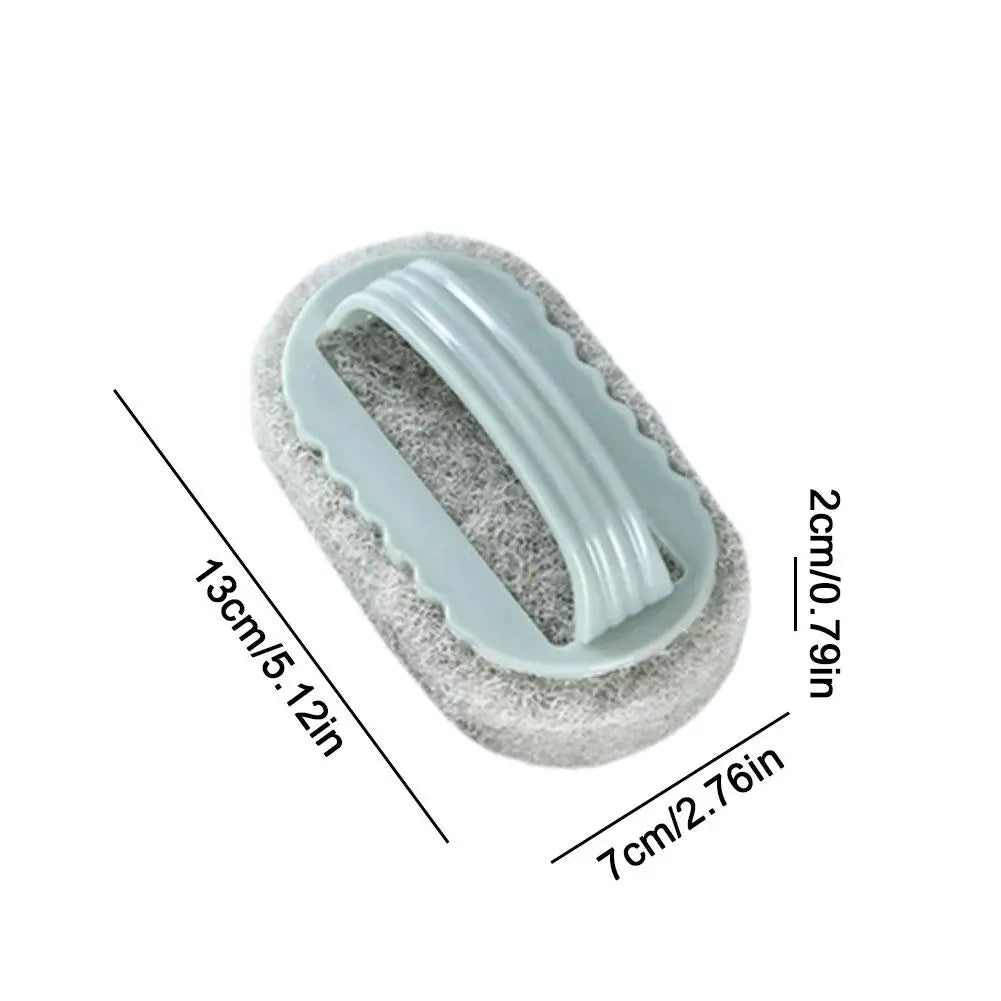 Cleaning Brush With Handle Melamine Sponge Cleaning Brush Descaling Pan Pot Strong Cleaner Brushes Kitchen 1pc