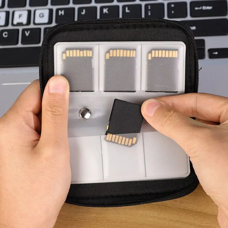 Memory Card Storage Bag Carrying Case Holder Wallet 22 Slots for CF/SD/Micro SD/SDHC/MS/DS Game Accessories Memory Card Box