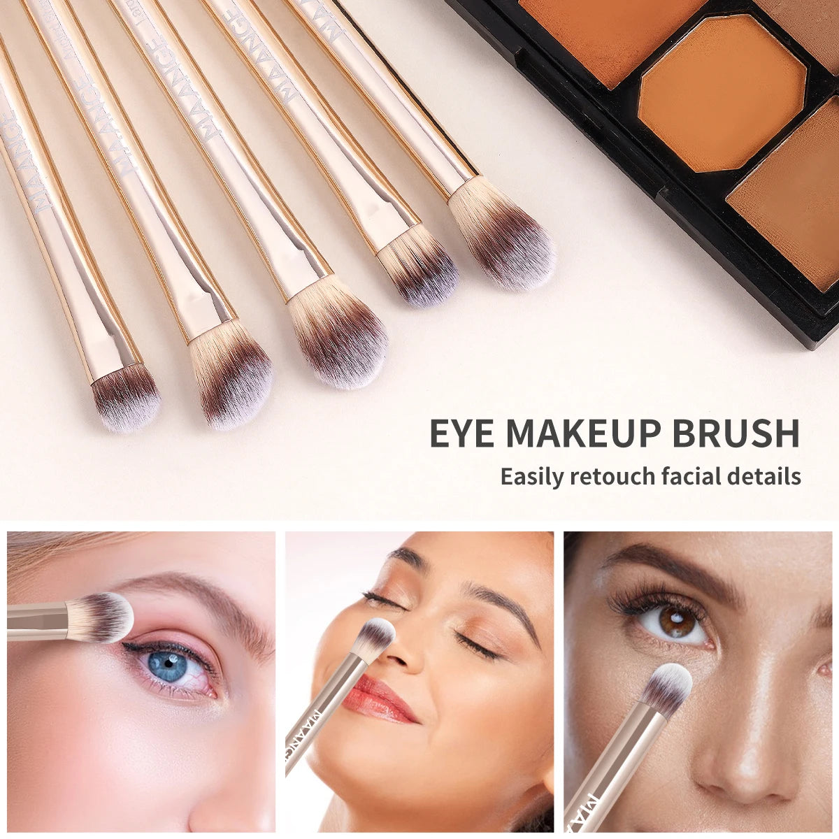 13pcs Makeup Brush Set Foundation Concealer Powder Eyeshadow Blush Brush Kabuki Blending Cosmetic Makeup Beauty Tool for Face