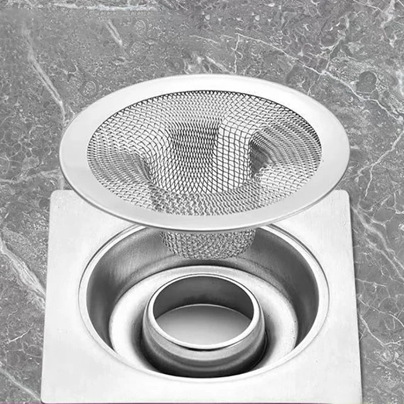 Stainless Steel Bathroom Drain Filter Net Screening Sink Drain Strainer Shower Hair Catchers Stoppers Kitchen Accessories