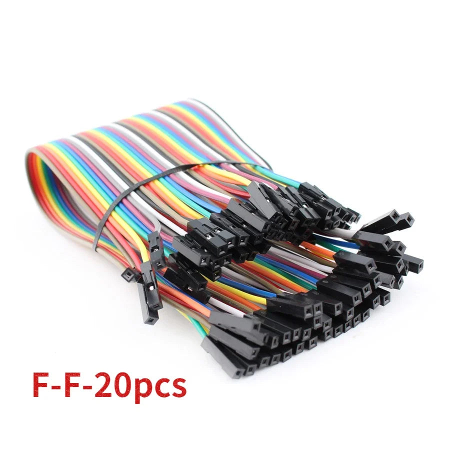 20Pin Jumper Wire Dupont Line 20cm Male To Male+Female To Male + Female To Female Dupont Cable, for Arduino DIY Electronics Kit