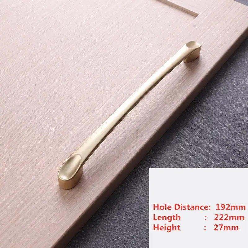 Handles Drawer Cabinet Furniture Kitchen Handles for Cabinet Knob Door Drawer Furniture Kitchen Knob Golden Simplicity Hardware