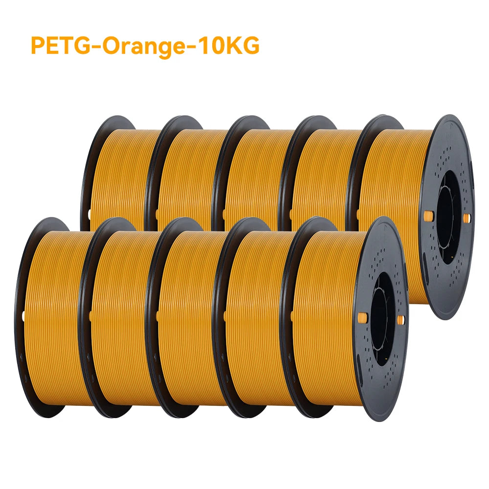 KINGROON 22LBS PETG or PLA Filament 3D Printer Filament 10 Rolls 1KG 1.75MM Eco-Friendly Good Toughness Mix Color Free Shipping