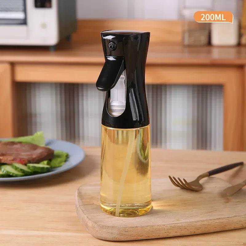 Household Use Oil Bottle Kitchen Home Outdoor Portable Spice Shaker Foggy Air Fryer Oil Kettle Things Spray Tools Gadgets Dining
