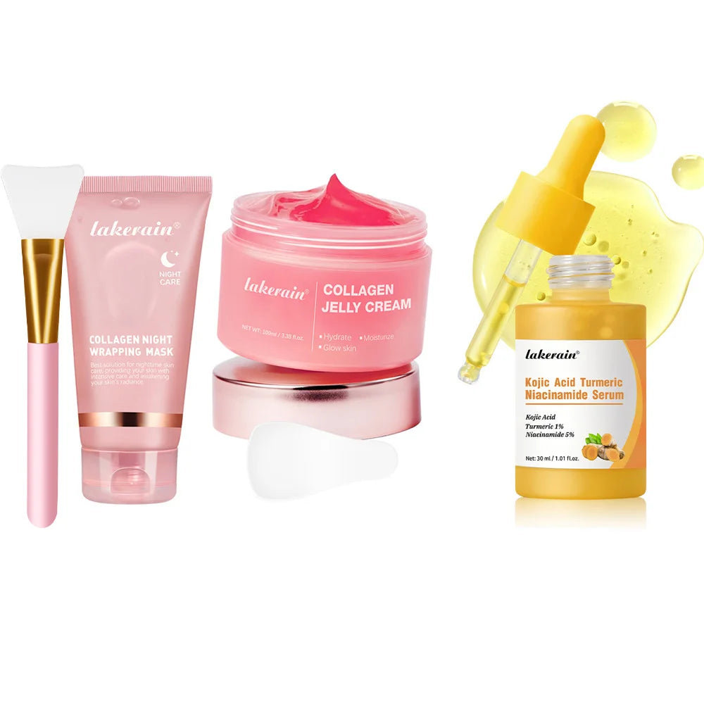 Korean Deep Collagen Mask Peel Off Mask Face Anti Wrinkle Lifting  Skin Care Masks Bio Pack Night Wrapping Woman Overnight Skin