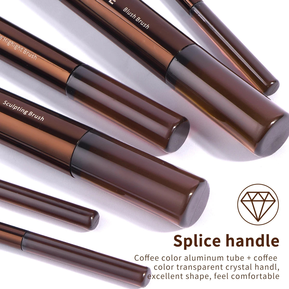 13pcs Makeup Brush Set Foundation Concealer Powder Eyeshadow Blush Brush Kabuki Blending Cosmetic Makeup Beauty Tool for Face