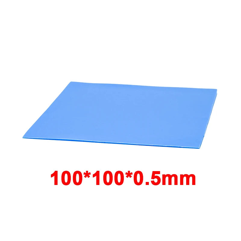 RGEEK 6W/M.K GPU CPU Heat Sink 100mm*100mm Cooling Conductive Silicone Pad Heat Sink Thermal Pad for Computer Desktop Accessory
