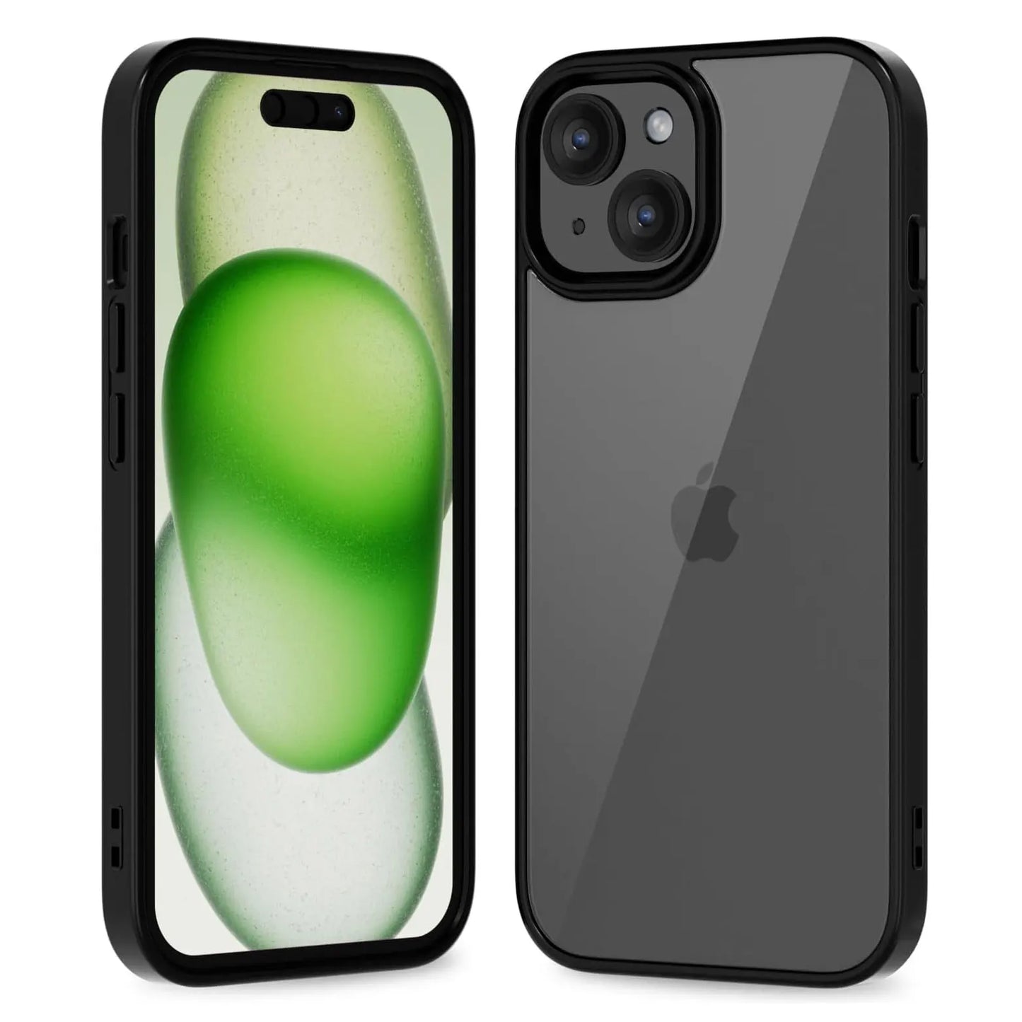 Colour Back Transparent Shockproof Phone Case for iPhone 16 15 14 13 12 11 Pro Max 7 8 Plus XR Xs 12 Mini Silicone Bumper Cover