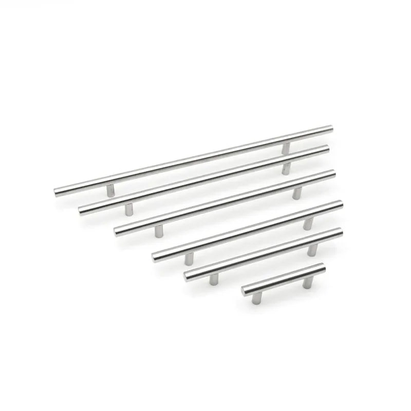 Diameter 10mmStainless Steel Kitchen Door Cabinet T Bar Handle Pull Knob 2" ~ 24''
