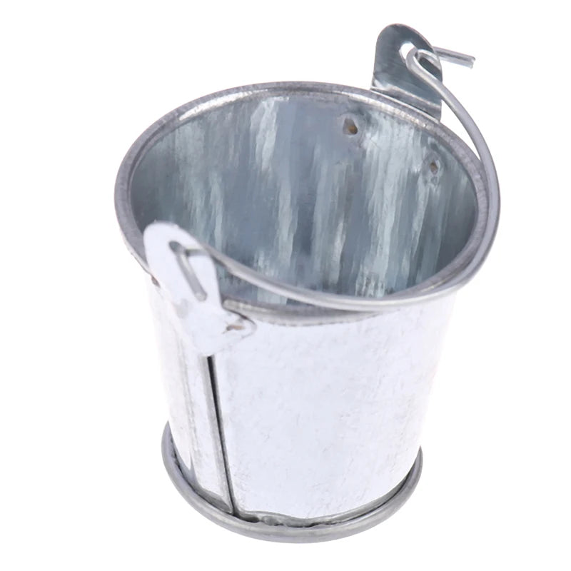 New Quality  Dollhouse Miniature Metal Bucket Mini Kitchen Decor Pretnd Play Toy 3.5*3*2.5cm