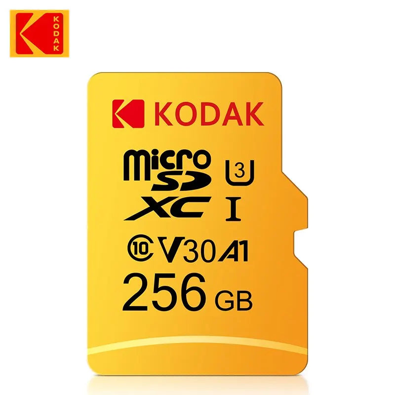 Kodak Micro SD Card 256GB 128GB 64GB 32GB Class10 U3 V30 High Speed Memory Card for Phone Tablet Camera