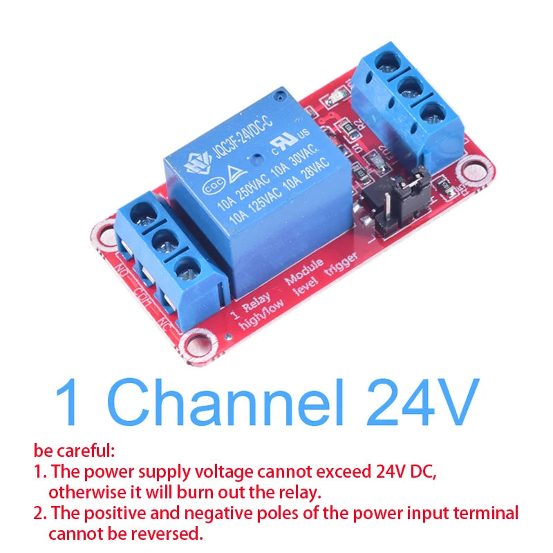 High/Low Level Trigger Relay Module 1/2/4/8 Channel 5V12V24V Home Intelligent Control Module With Optocoupler Isolation Output
