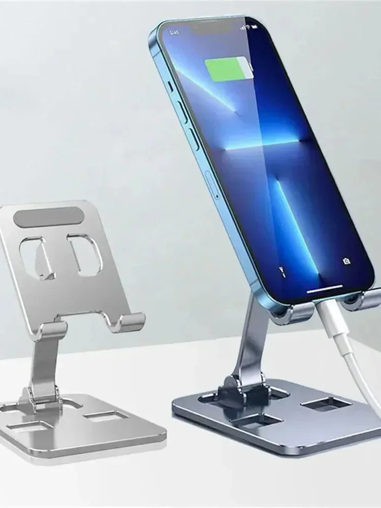 Universal Mobile Phone Holder Foldable Desk Phone Holder Mount Stand For iPhone 12-16 Tablet Desktop Aluminum Alloy Holder