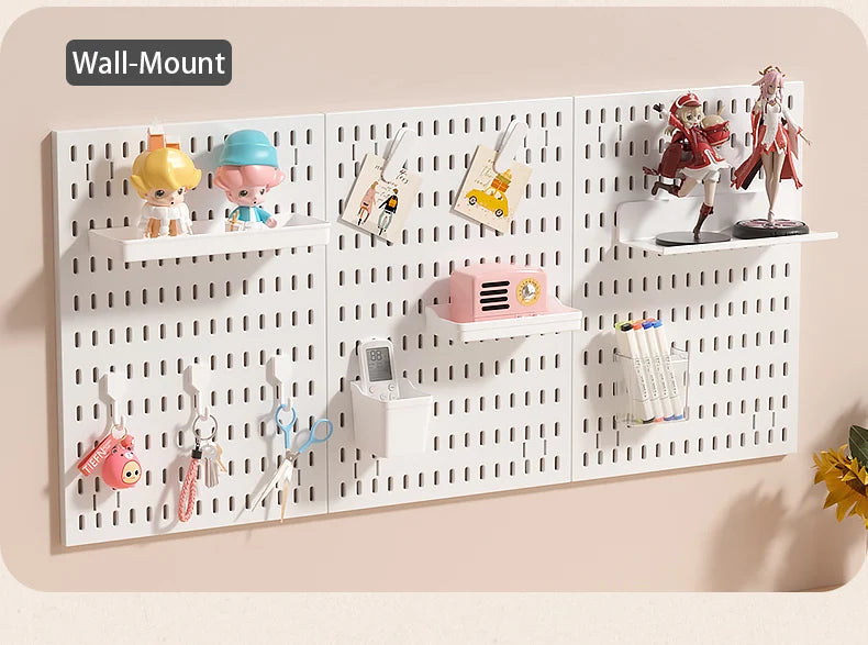 The Ultimate Modular Desk System | Plastic Pegboard Organizer Lets You Combine Hooks, Bins, Shelves & Baskets Freely
