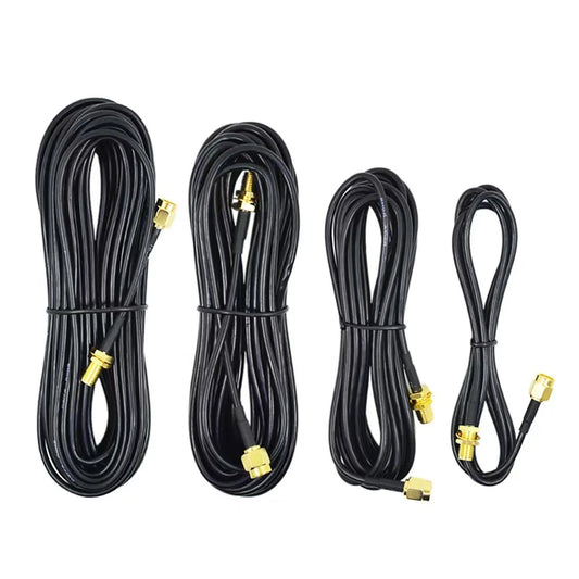 RP-SMA To SMA Male Female Extension Cable RG174 Coaxial Wire For WiFi Antenna Router Network Card