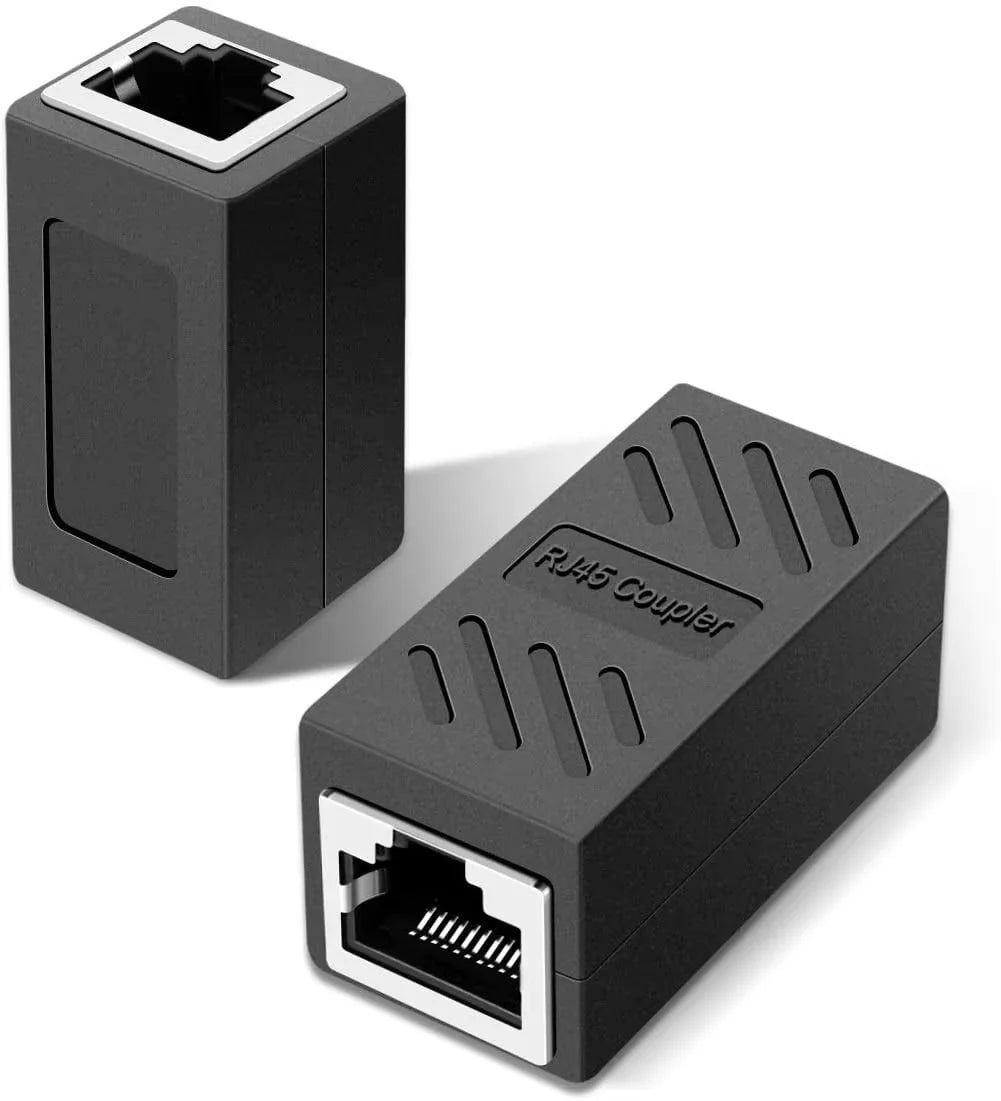 RJ45 Coupler Ethernet Extender 10Gbps, Cat7 Ethernet Coupler Female to Female Connector for Cat7/ Cat6/ Cat5e Cable
