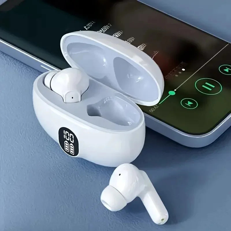 Wireless Headsets Bluetooth Earphone Wireless Earbuds LED Power Display Sport Headphone with Mic for Smart Phone