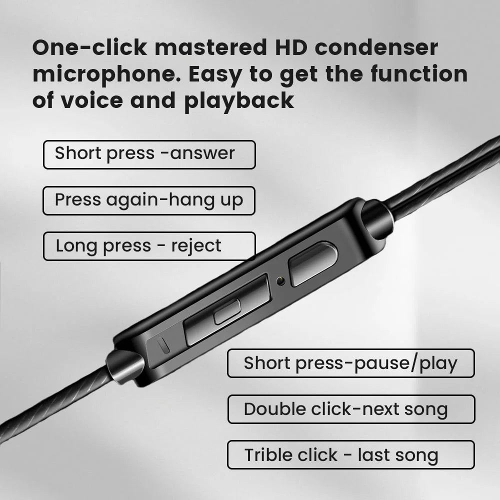 AK6 Gaming Earbuds with Mic Universal 3.5mm Jack HiFi Sport Headphones in Ear Earphones for Running Stereo Bass Music Headset