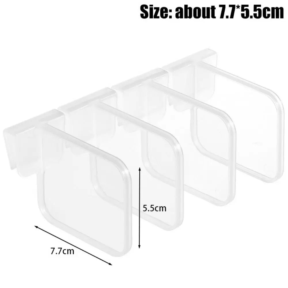 Storage Partition Board Shelf Separating Divider Clip Fridge Side Door Food Storage Rack Bottle Can Organizer Kitchen Accessory