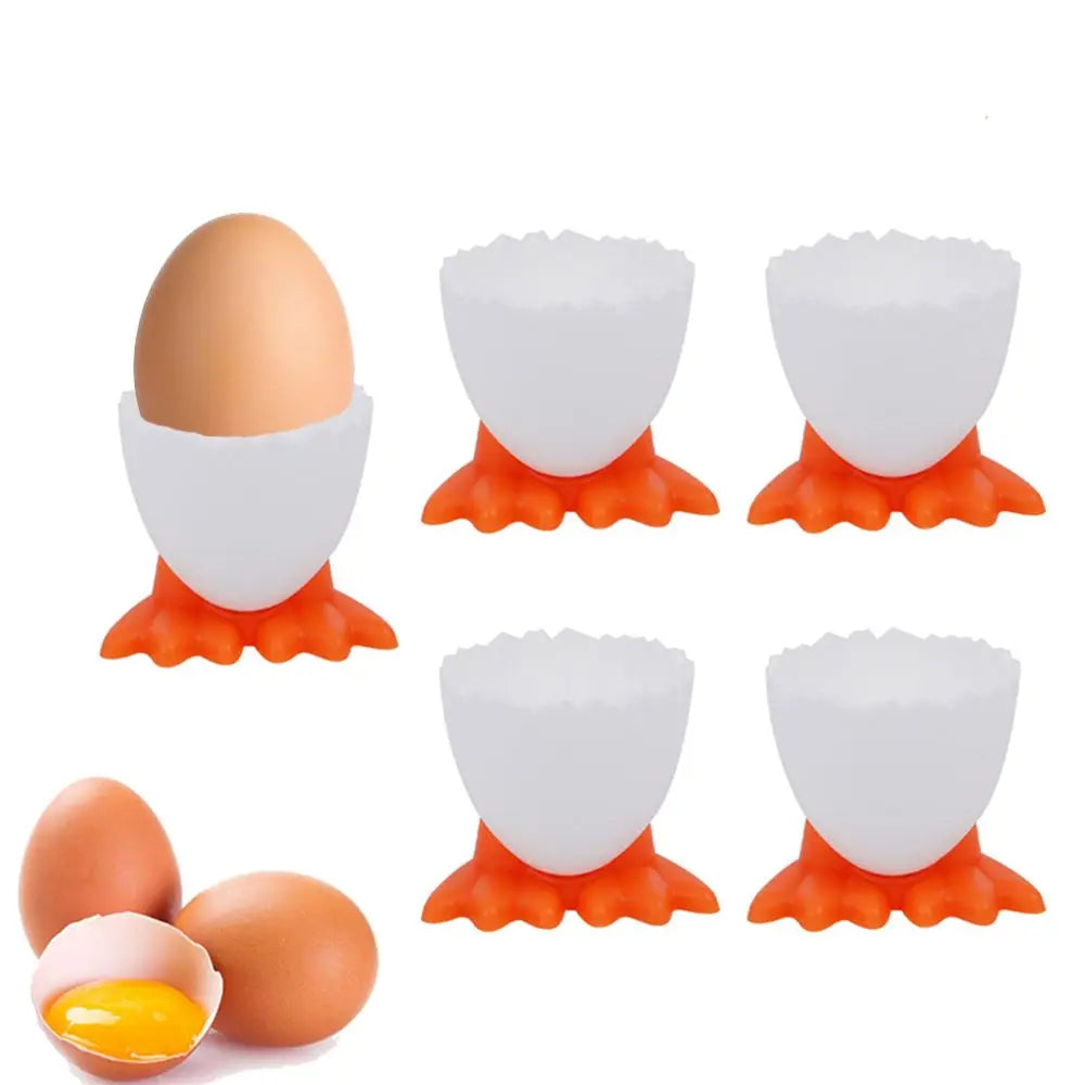 1/2/4Pcs Cute Creative Egg Cup Holder  Egg Holder Opener Separator Boiled Eggs Container Kitchen Supplies