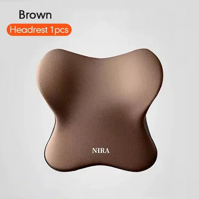 Car Headrest/1pc Lumbar Pillow 100% High Rebound Imported Memory Foam Car Neck Pillow Waist Support High End Car Seat Pillow