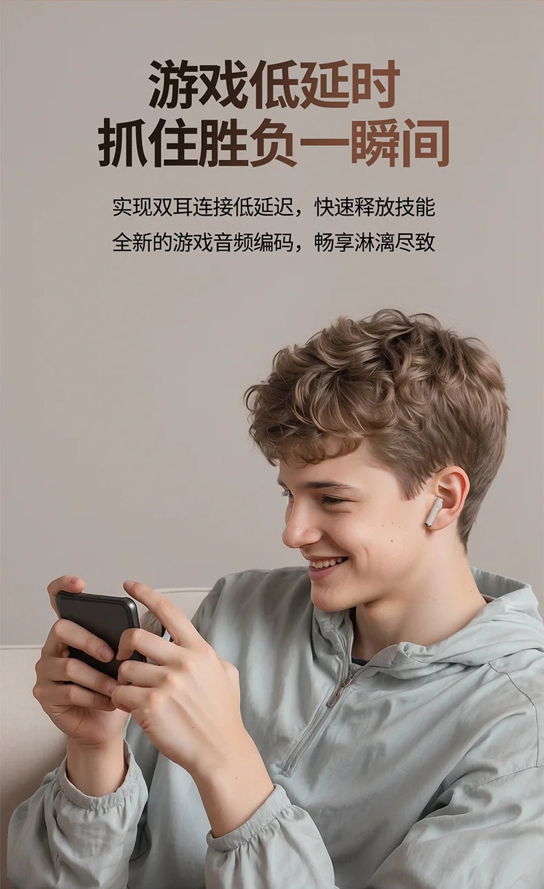 Q86 Bluetooth 5.3 Wireless Headphones Power LED Digital Display 24hours Endurance HiFi Gaming Headsets Waterproof Sports Earbuds