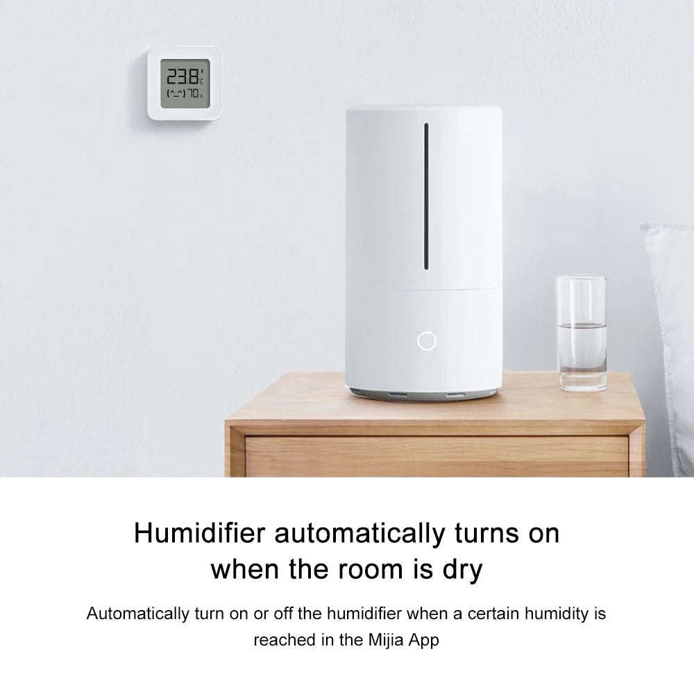 Xiaomi MIJIA Smart Hygrometer Thermometer 2 Bluetooth Wireless Electric Digital Hygrometer Thermograph With Mijia APP Smart Home