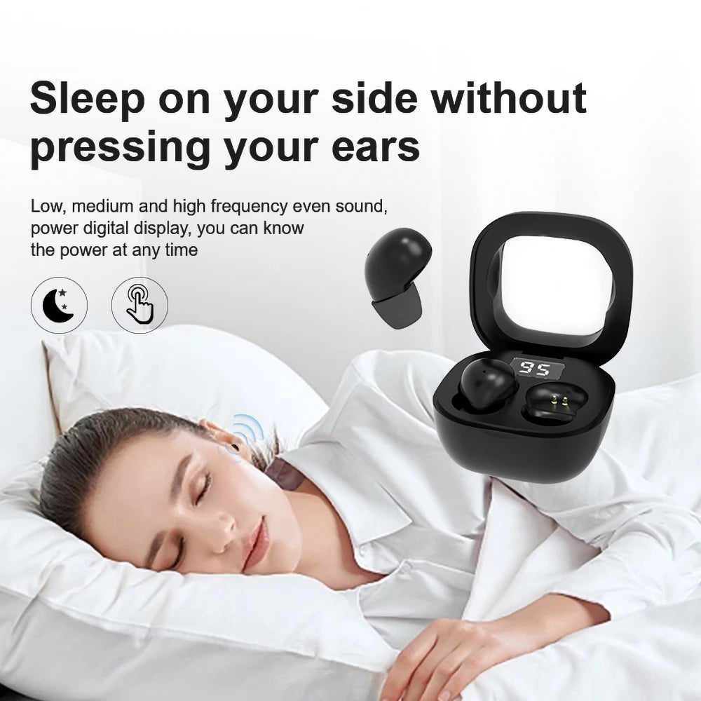 Wireless Bluetooth Headset Mini Ultra Small Sleep New Invisible Earbuds High Sound Quality Headphones Noise Reduction Earphones