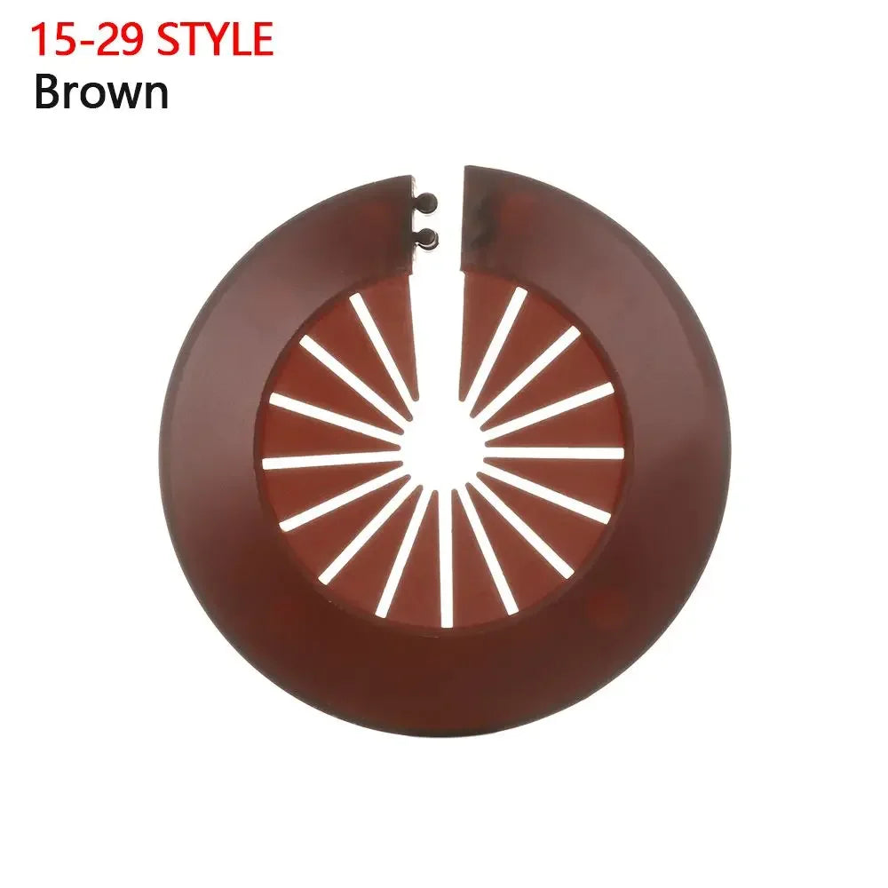 1Pc Plastic Wall Hole Pipe Collars Cover Shower Faucet Angle Valve Pipe Plug Decoration Cover Kitchen Bathroom Faucet Accessory