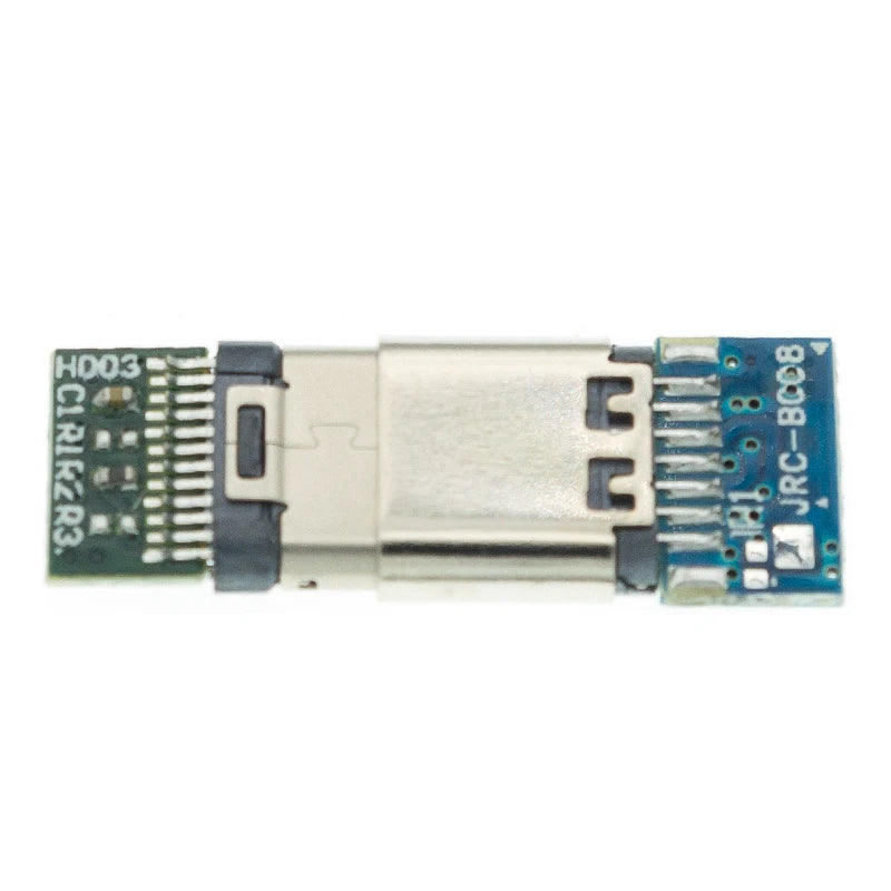 10pcs USB 3.1 Type C Connector 24 Pins Male/Female Socket Receptacle Adapter to Solder Wire & Cable 24 Pins Support PCB Board
