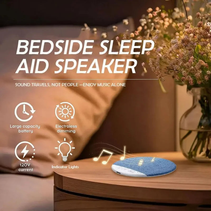 Mini Sleeping Bluetooth Speaker Nature Sound White Noise Soundbar Wireless MP3 Music Player Ultra Thin Timed Shutdown Audio Pla