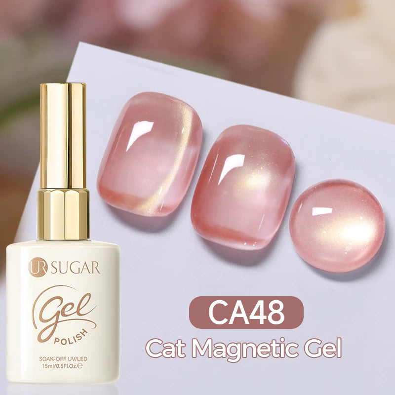 UR SUGAR 15ml Cat Magnetic Gel Nail Polish 30 Colors Semi Permanent Magnetic Gel UV/LED Soak Off Painting Vanrish Design