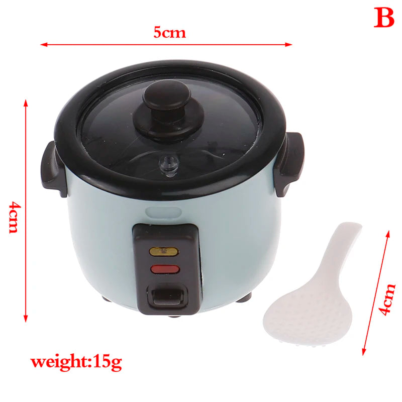 1PC Dollhouse 1/12 Scale Mini Bread Machine With Toast Miniature Dollhouse Kitchen Access Toaster Cute  Home Decoration