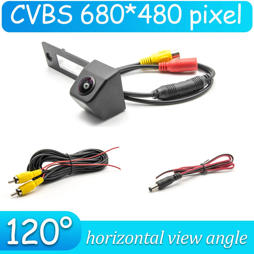 CCD HD AHD Fisheye Rear View Camera For Volkswagen Golf Plus 2005 2006 2007 2008 Before Facelift Car Reverse Parking Monitor